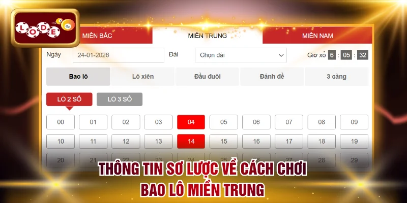 Thông tin sơ lược về cách chơi bao lô miền Trung