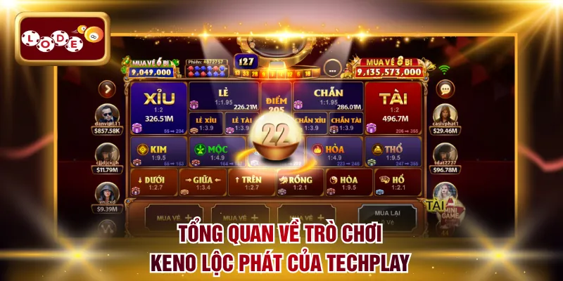 Tổng quan về trò chơi Keno Lộc Phát của Techplay